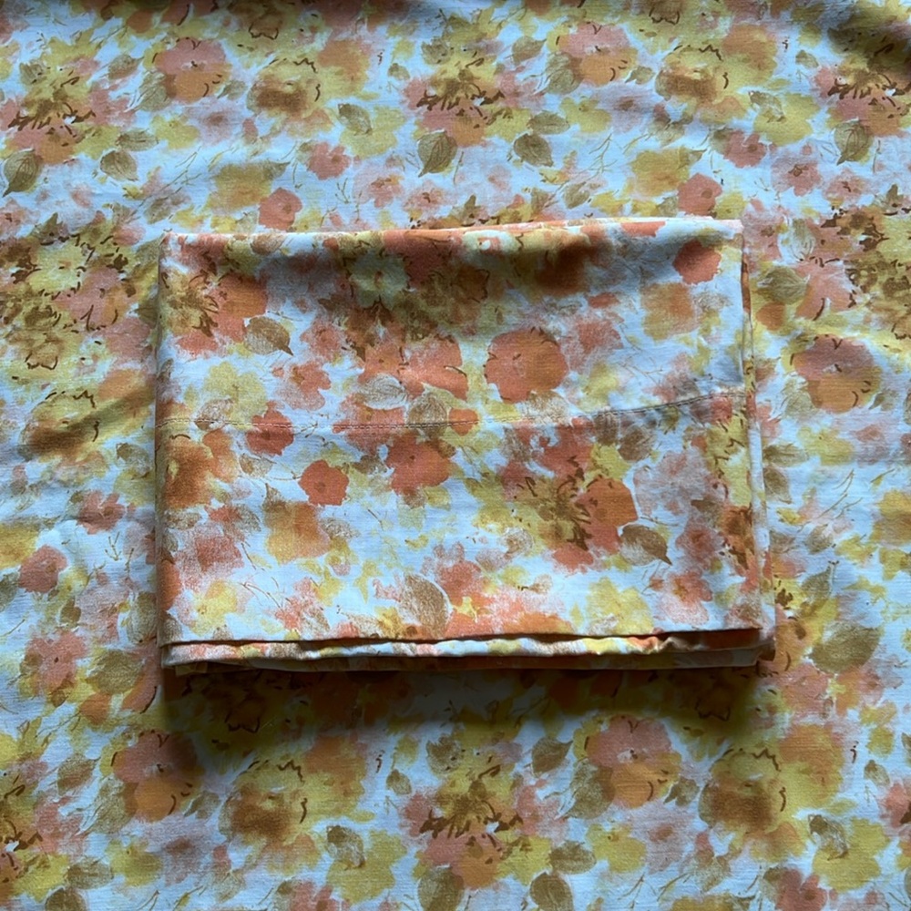 Set of 2 Vintage Standard Pillow Cases